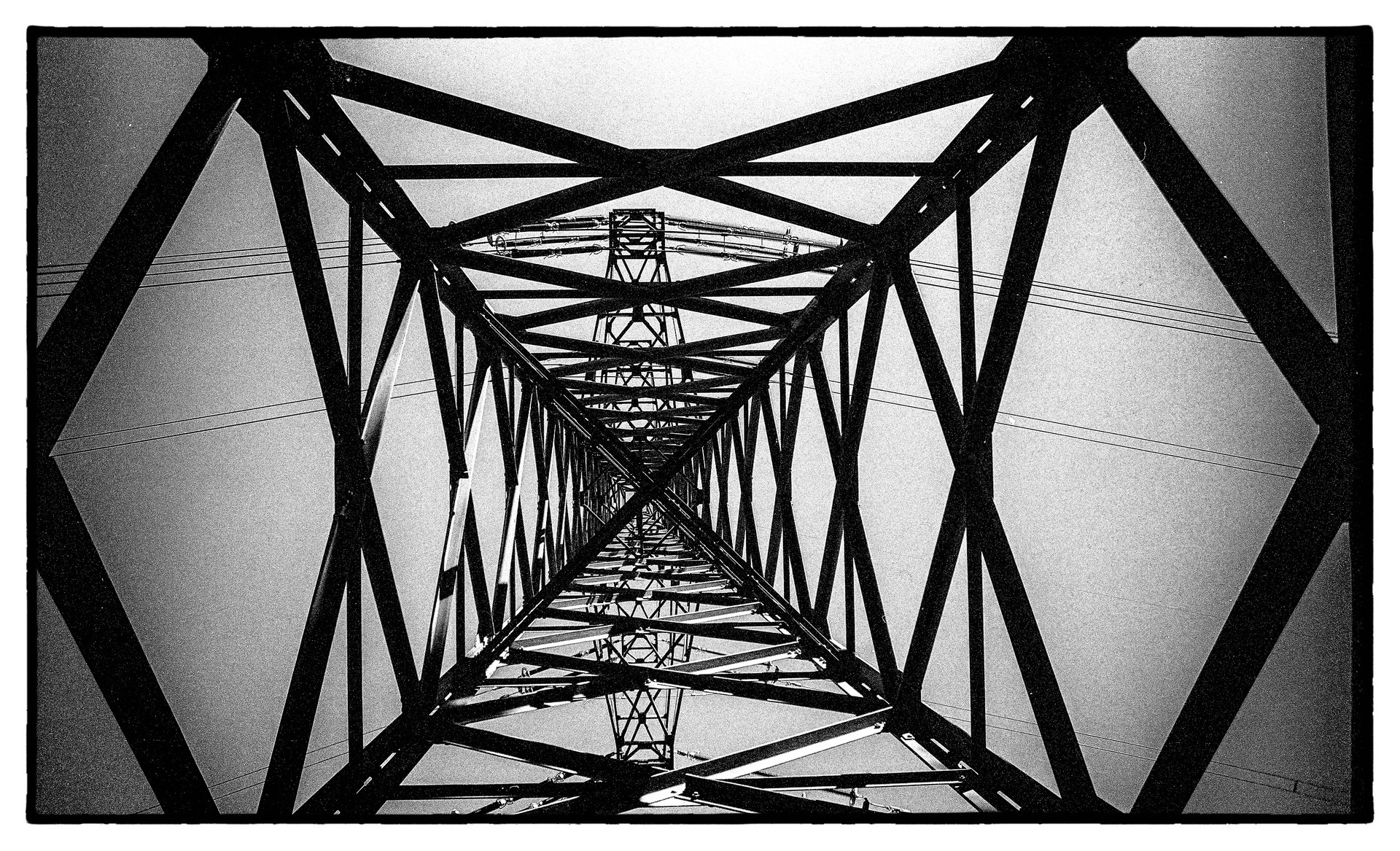 Analog fotografierte Bilder schwarz weiß